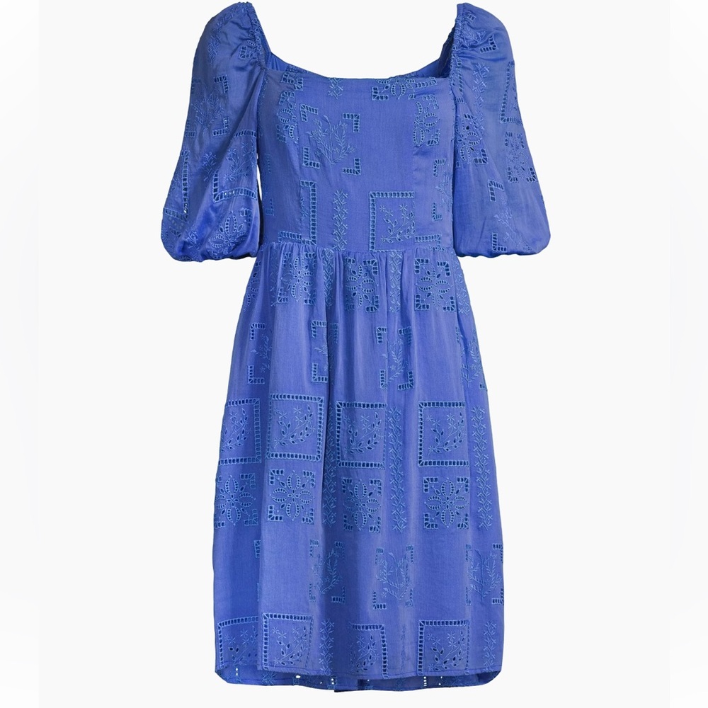 Johnny Was Blue Mini Dress